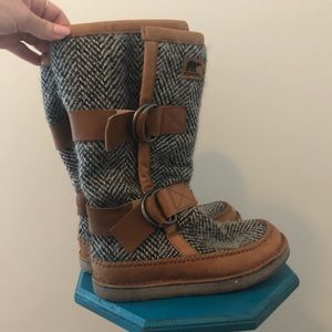 Sorel Wool and Leather Boots